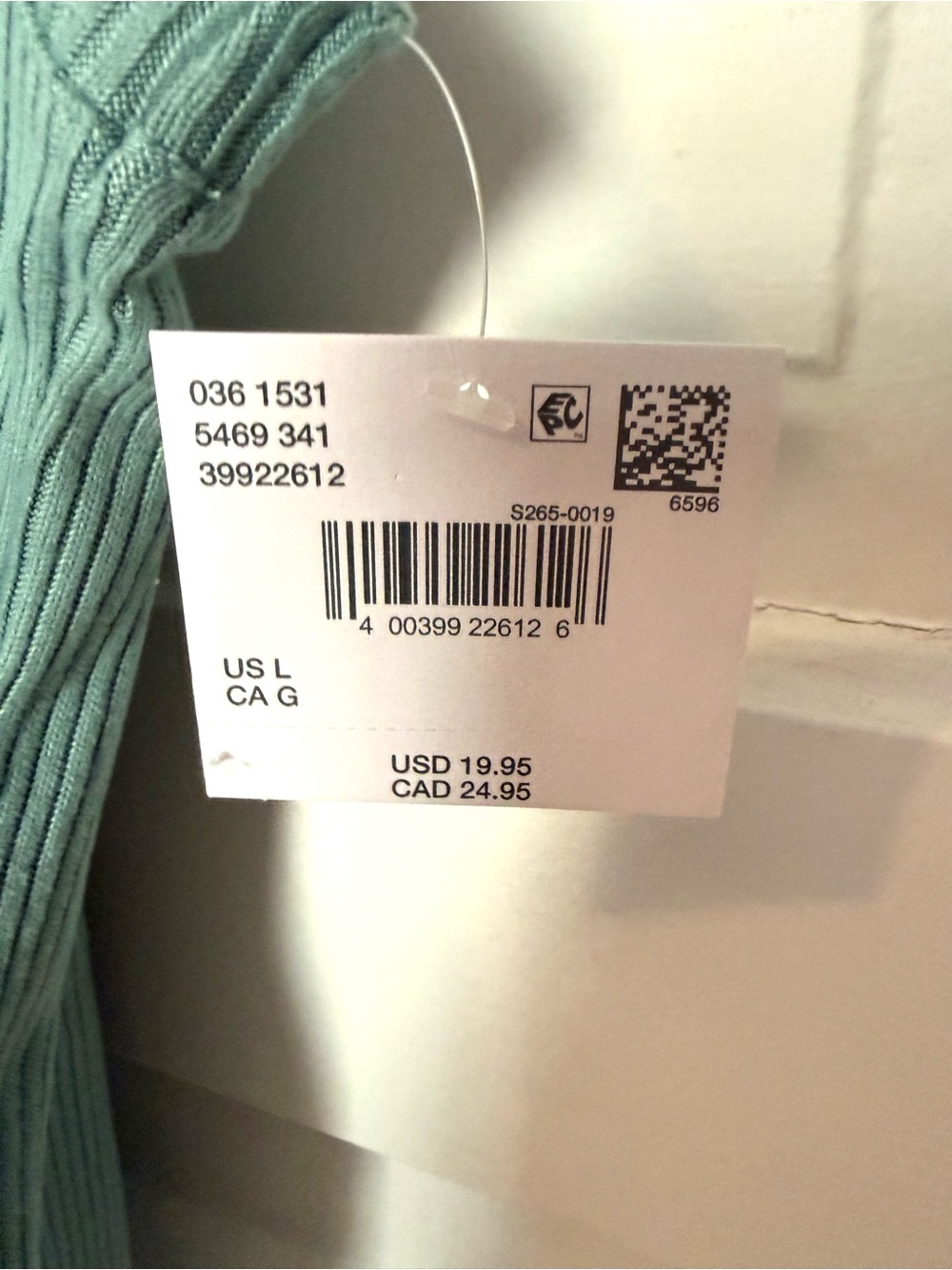 NWT American Eagle Plush Tank, Powder Blue Color, size L - Picture 4 of 5